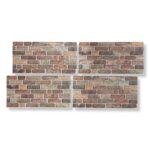 3D Wandpaneel Rood Oranje EPS L1713 100x50x2cm Uit elkaar