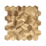 Zelfklevend Mozaïek Hexagon Gold