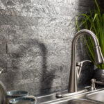 Zelfklevende steenstrip silver shine