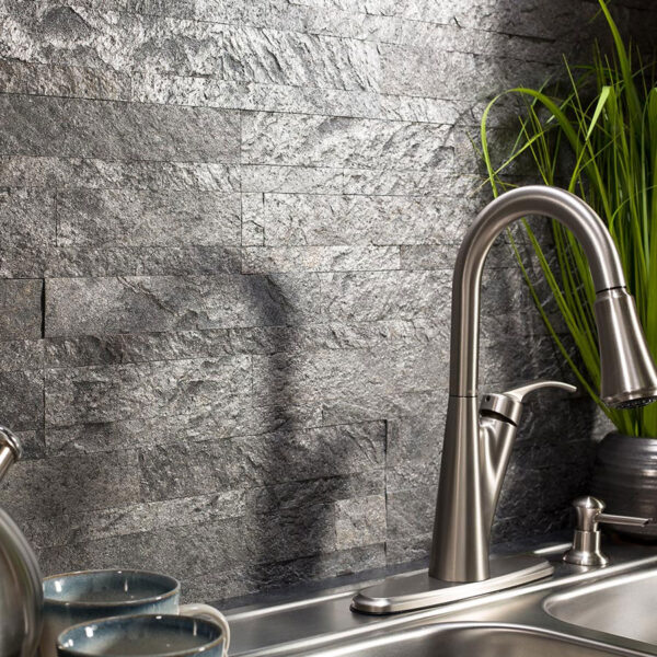 Zelfklevende steenstrip silver shine