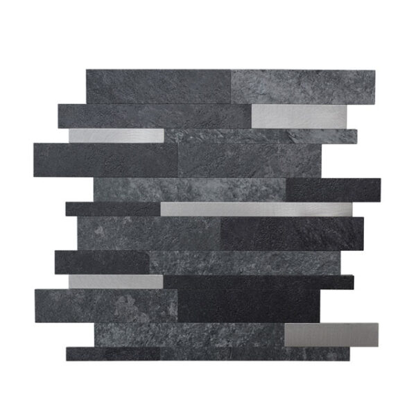 Zelfklevende Steenstrip Tegelstrook Antraciet