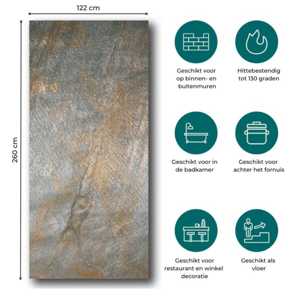 Natuursteen Wandpaneel Deoli Green Modern