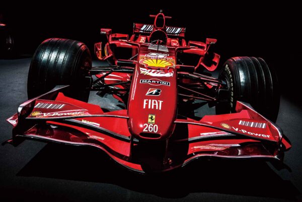 Mugello Circuit, 25 October 2019: Ferrari F1 model F2007 year 2007 ex World Champion Kimi Raikkonen on display during Finali Mondiali Ferrari 2019 at Mugello Circuit in Italy.