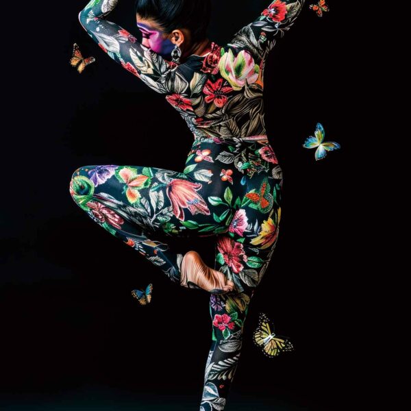 Glasschilderij Butterfly Ballerina C 120x80cm