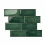 Tegelsticker Piastrelli Groen Metro