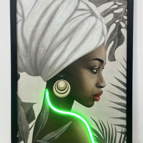 Neon Art Cultural Woman