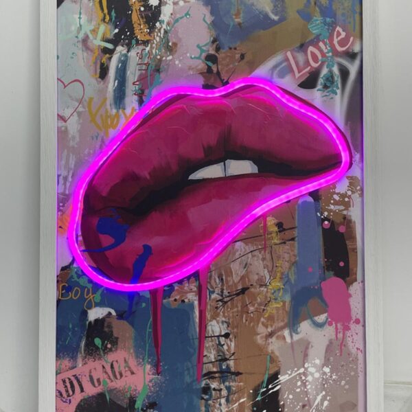 Neon Art Lips