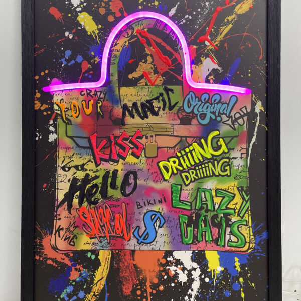Neon Art Purse Art