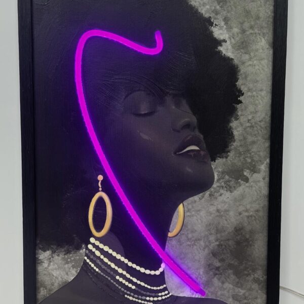 Neon Art Spiritual Woman