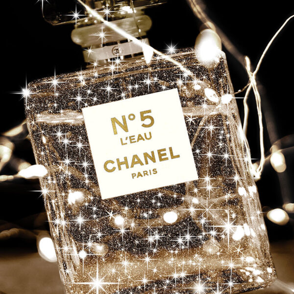 Glasschilderij Chaneli Glitter 80x120cm
