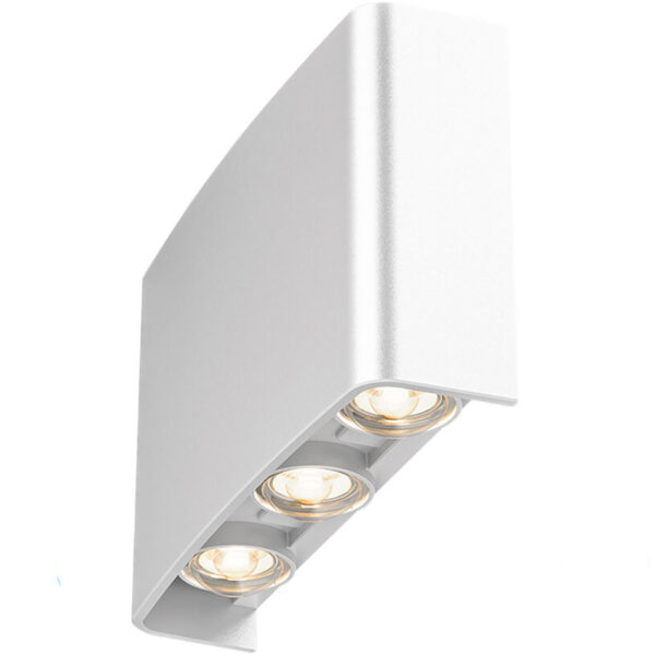 LED Wandlamp Brinton Victo - Wit 6W 16x10cm