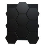 Hexagon Vilt Woodie Paneel ZWART
